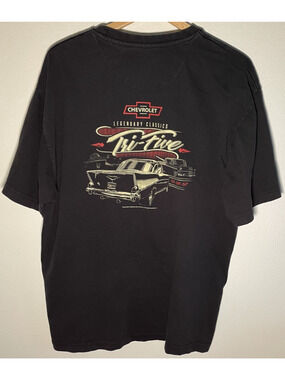 Chevrolet Legendary Classics Tri-Five Car Graphic T-Shirt Black - XXL